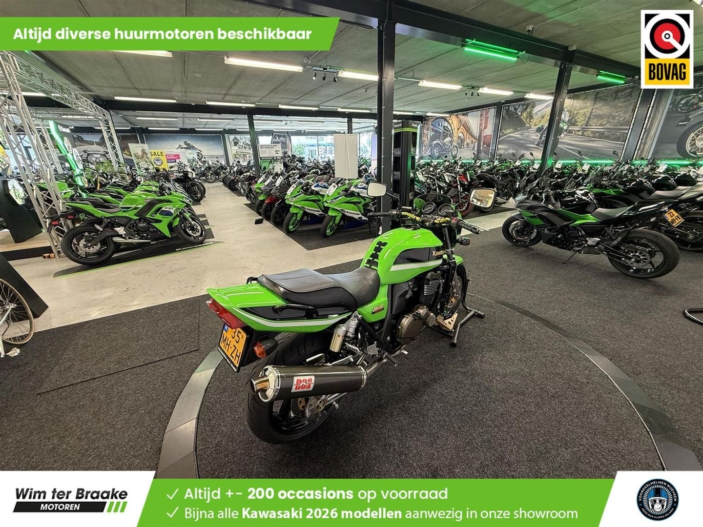 Kawasaki ZRX 1200 R (bj 2006) 68,075 km, Motoren, 1165 cc, 4 cilinders, Motorrijbewijs A, Bedrijf