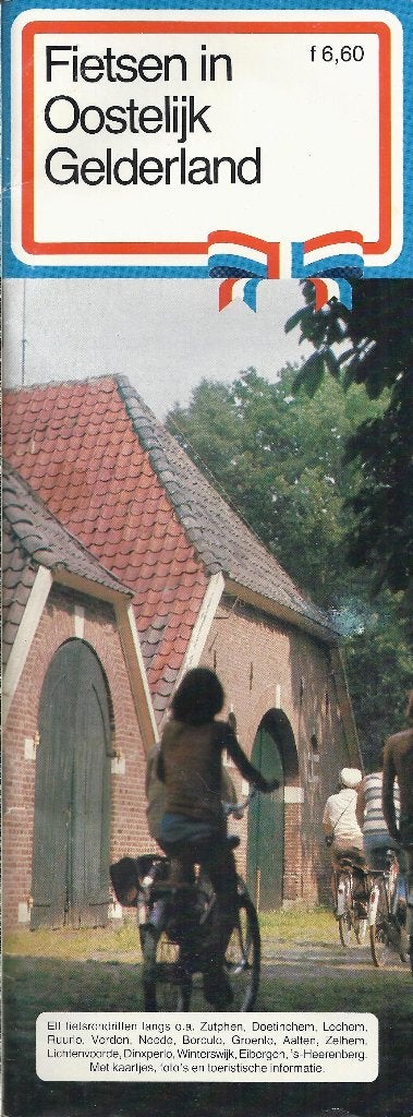 Fietskaart fietsen in oostelijk gelderland  --, Boeken, Atlassen en Landkaarten, Gelezen, Ophalen of Verzenden, Landkaart, 1800 tot 2000