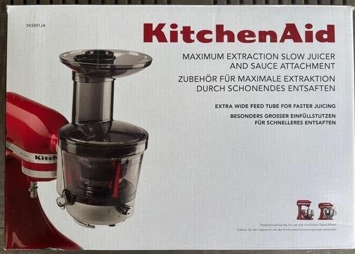 Kitchenaid slowjuicer voor op mixer  (nieuw in doos), Witgoed en Apparatuur, Ophalen of Verzenden, Nieuw, Elektrisch, Slowjuicer