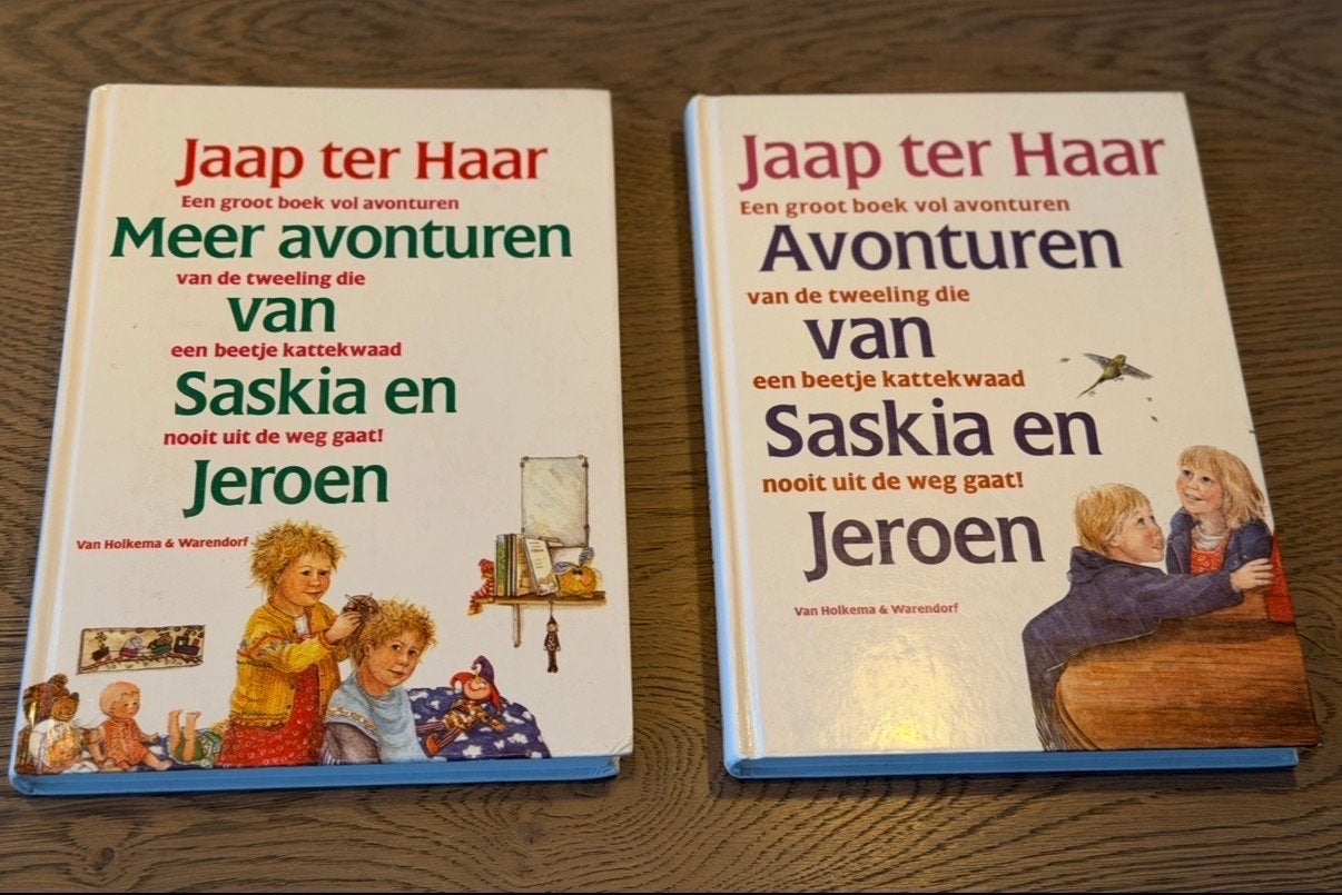 Jaap ter Haar: Avonturen van Saskia en Jeroen (2 boeken), Ophalen of Verzenden, Zo goed als nieuw, Fictie algemeen