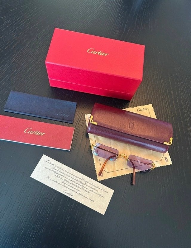 NIEUWE Cartier bril - Echt gold plated goud - UNISEX, Overige merken, Overige kleuren, Nieuw, Ophalen of Verzenden