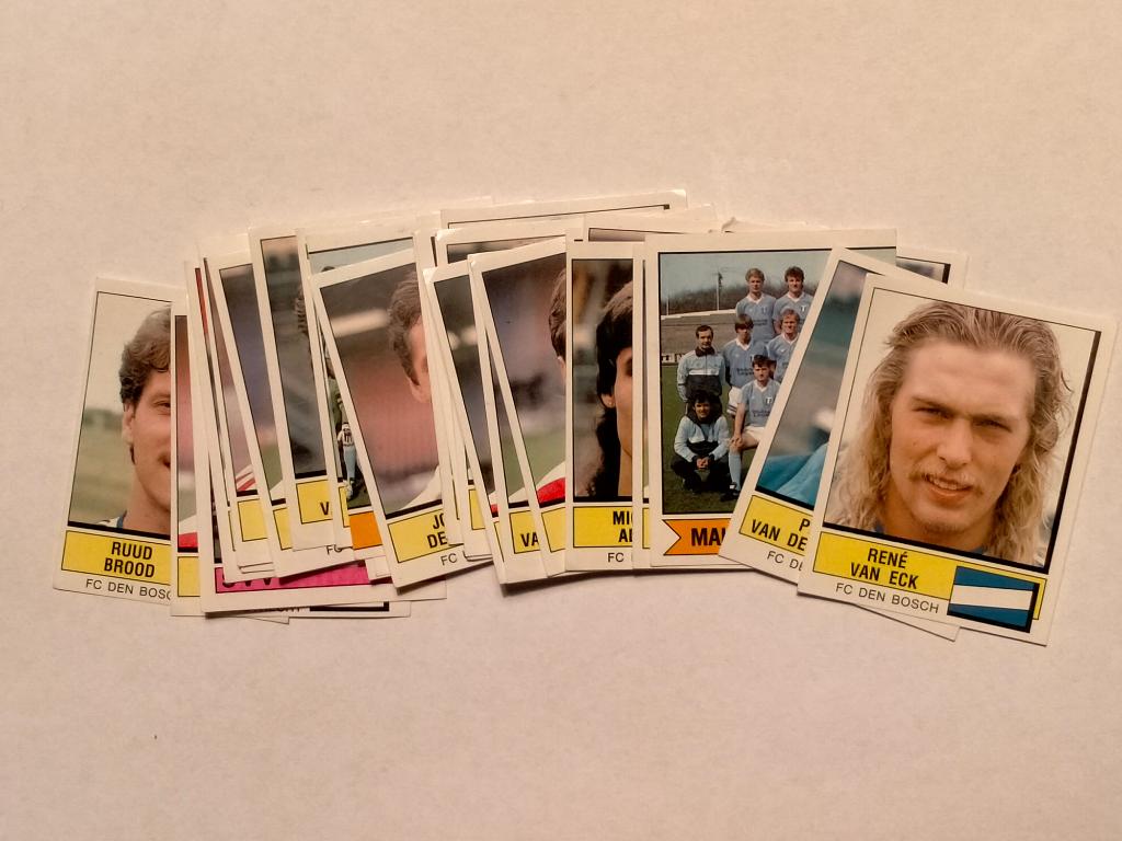 Panini 88 1988 voetbal vintage sport plaatjes kaartjes RARE, Verzenden, Gebruikt, Meerdere kaarten