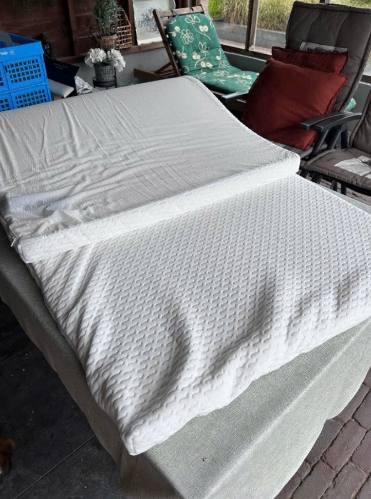 2x Wellpur Frya GT30 topper opmaat geknipt camper of caravan, Huis en Inrichting, Ophalen, Gebruikt, 70 cm of minder, Tweepersoons