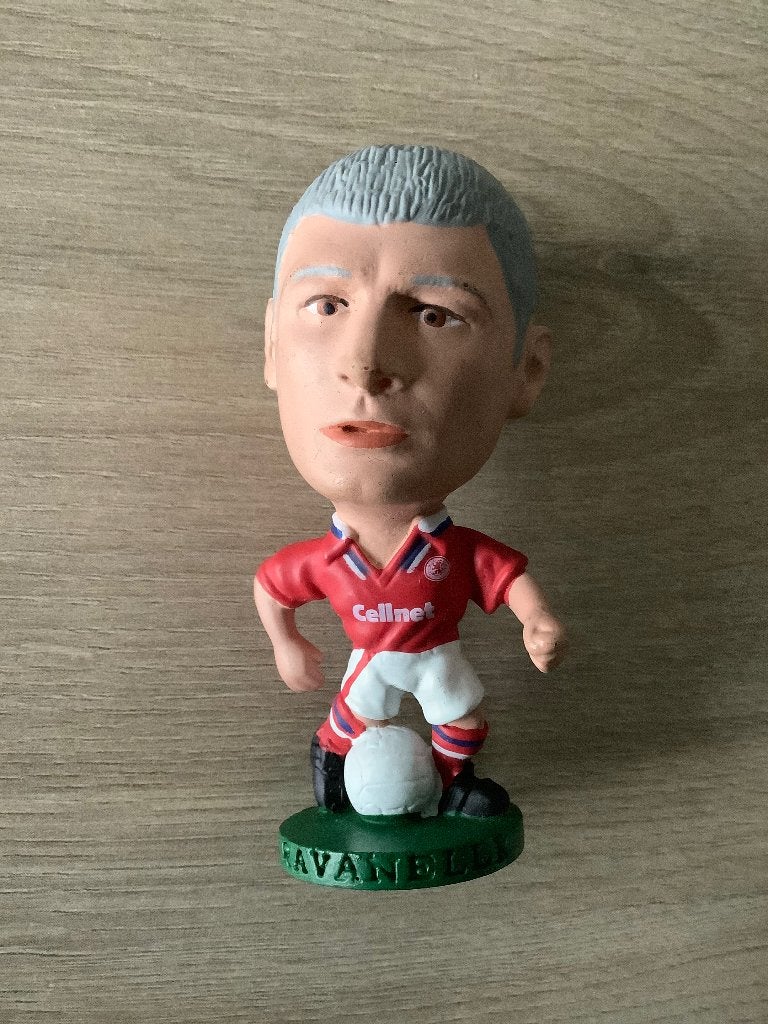 Poppetje Ravanelli bij Middlesborough - Corinthian, Ophalen of Verzenden, Zo goed als nieuw, Buitenlandse clubs, Beeldje of Poppetje