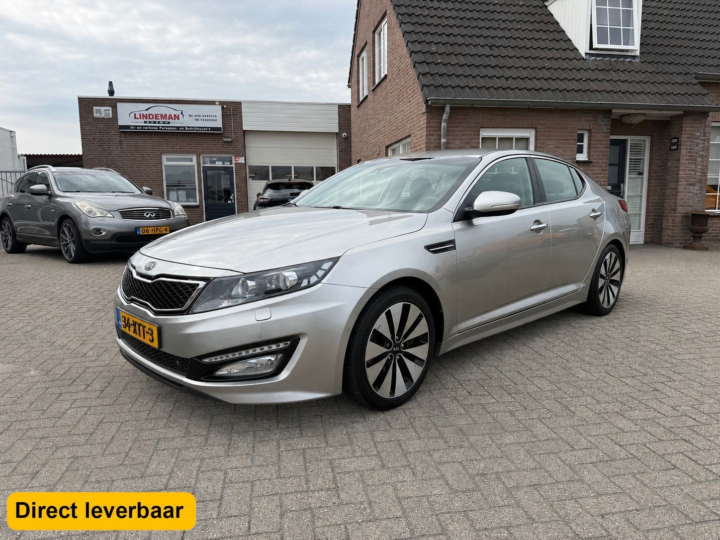 Kia Optima 1.7 CRDi Navigatie Leder Stoelkoeling LED Xenon, Auto's, Kia, Voorwielaandrijving, Euro 5, Zwart, 4 cilinders