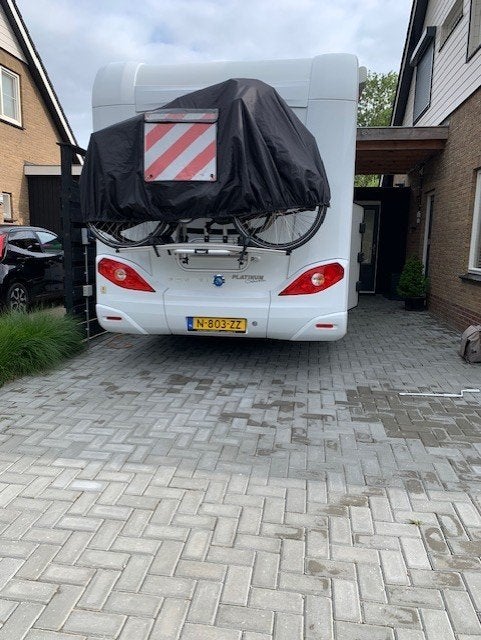bescherm doek voor fietsen, Ophalen, Gebruikt