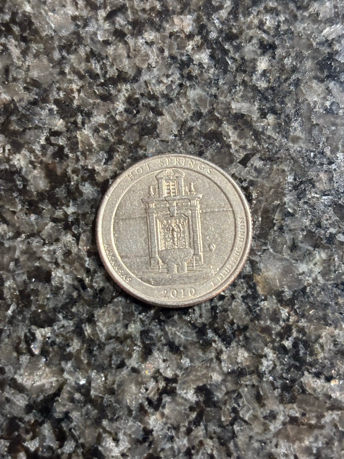 Amerikaanse Quarter Dollar - Hot Springs, Arkansas 2010, Verzenden, Noord-Amerika, Losse munt