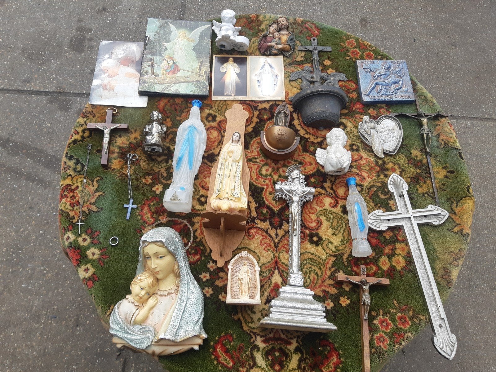 RELIGIE KERK KRUIZEN MARIA BEELDJES BIEDEN, Ophalen of Verzenden