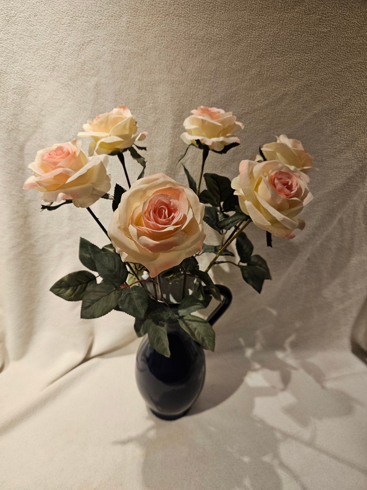 6 mooie kunst rozen, Ophalen, Binnen, Roze, Kunstbloem