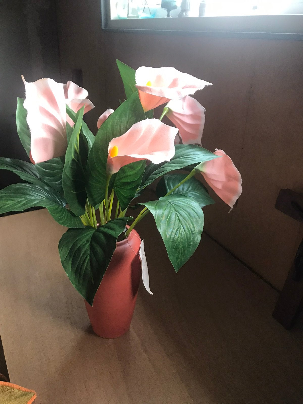 Kunst plant ( cala ), Ophalen of Verzenden, Halfschaduw, Minder dan 100 cm