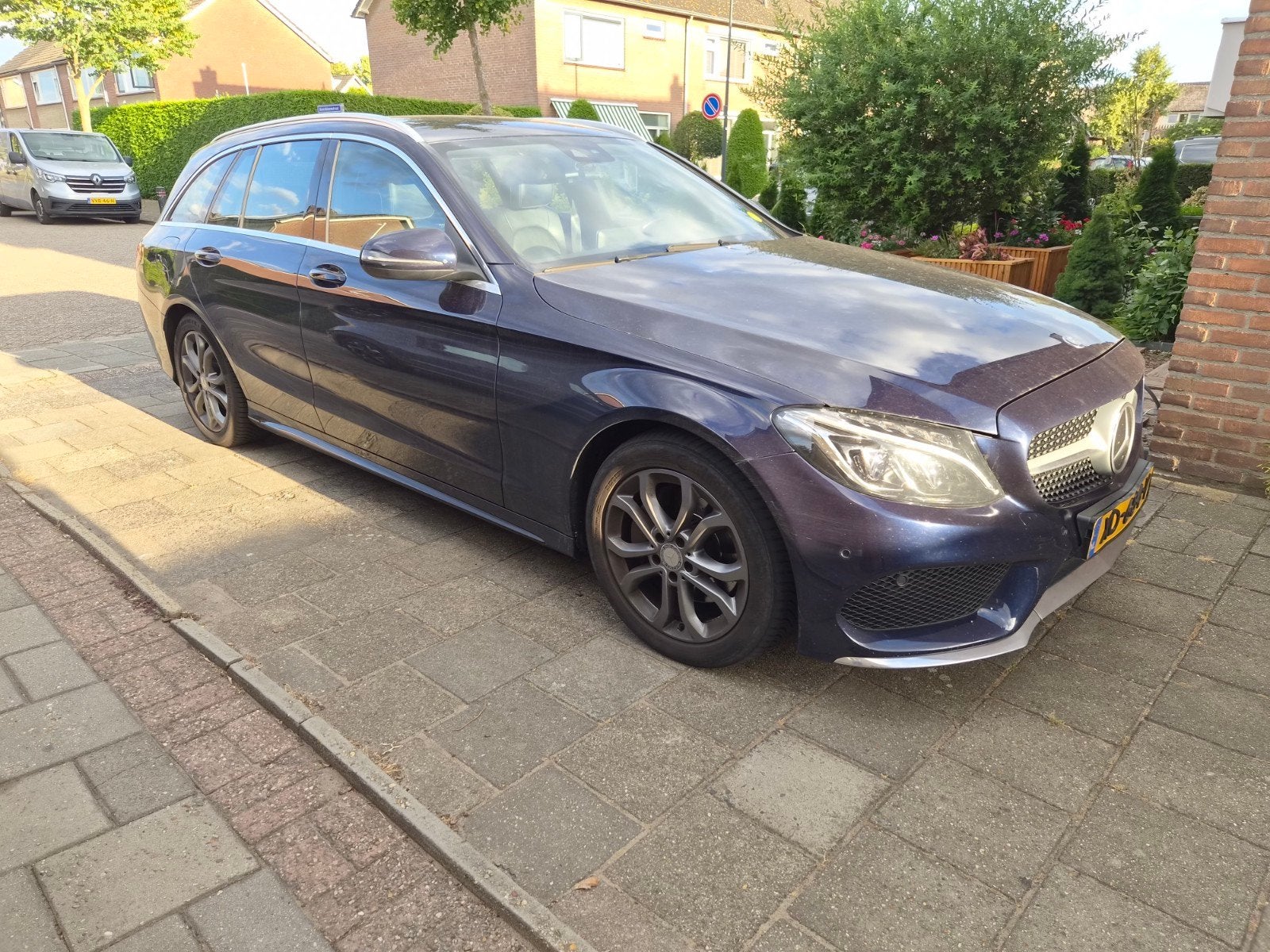 Mercedes-Benz C-Klasse Estate 220d (2015) AMG line  Webasto, Auto's, Automaat, Achterwielaandrijving, Blauw, Bluetooth