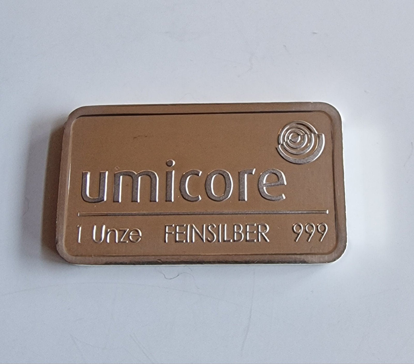 1Troy Ounce Zilver UMICORE., Postzegels en Munten, Ophalen of Verzenden, Zilver