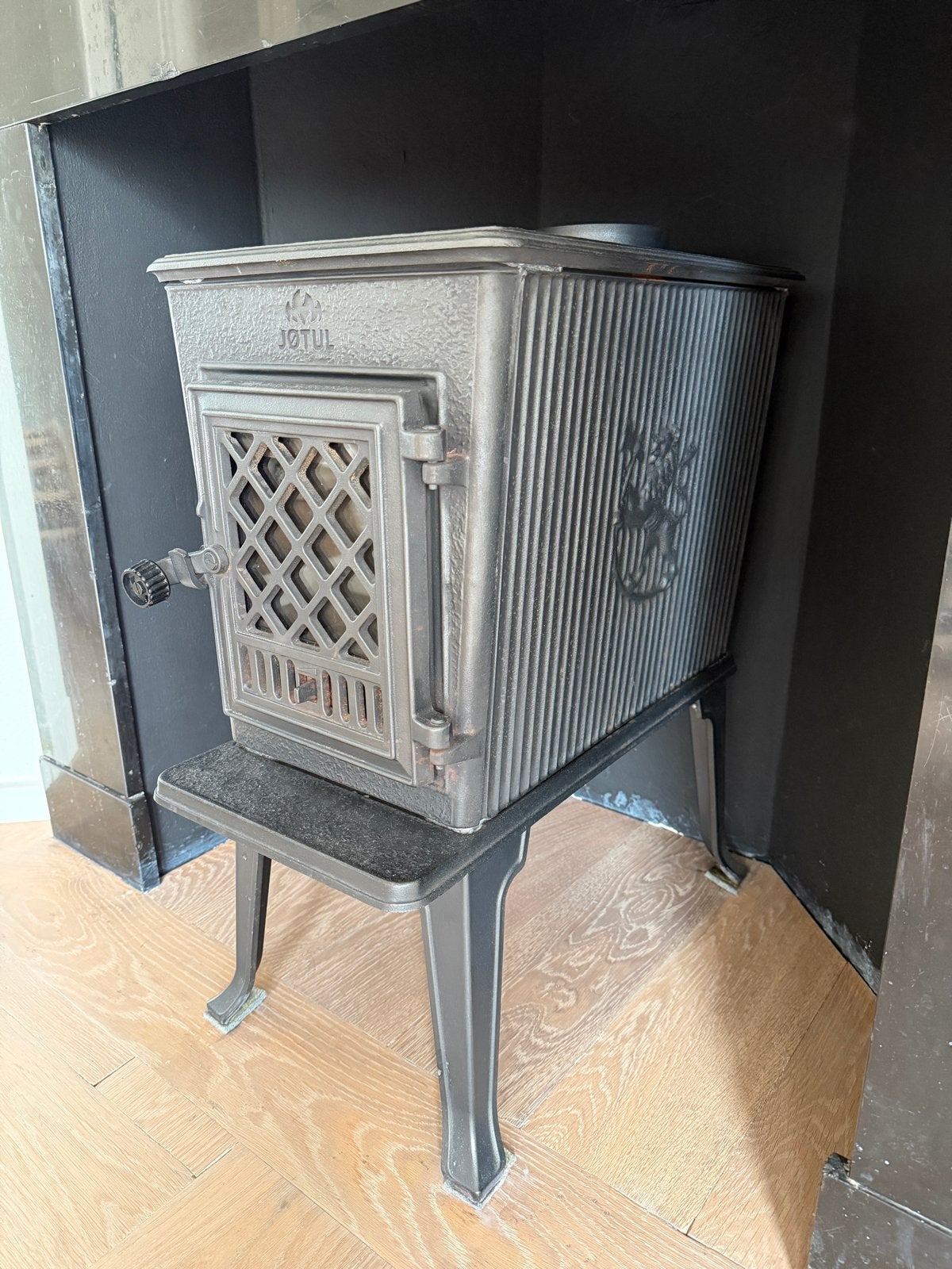 Jotul 602 houtkachel - In prima staat, Huis en Inrichting, Kachels, Ophalen, Gebruikt, Houtkachel, Vrijstaand
