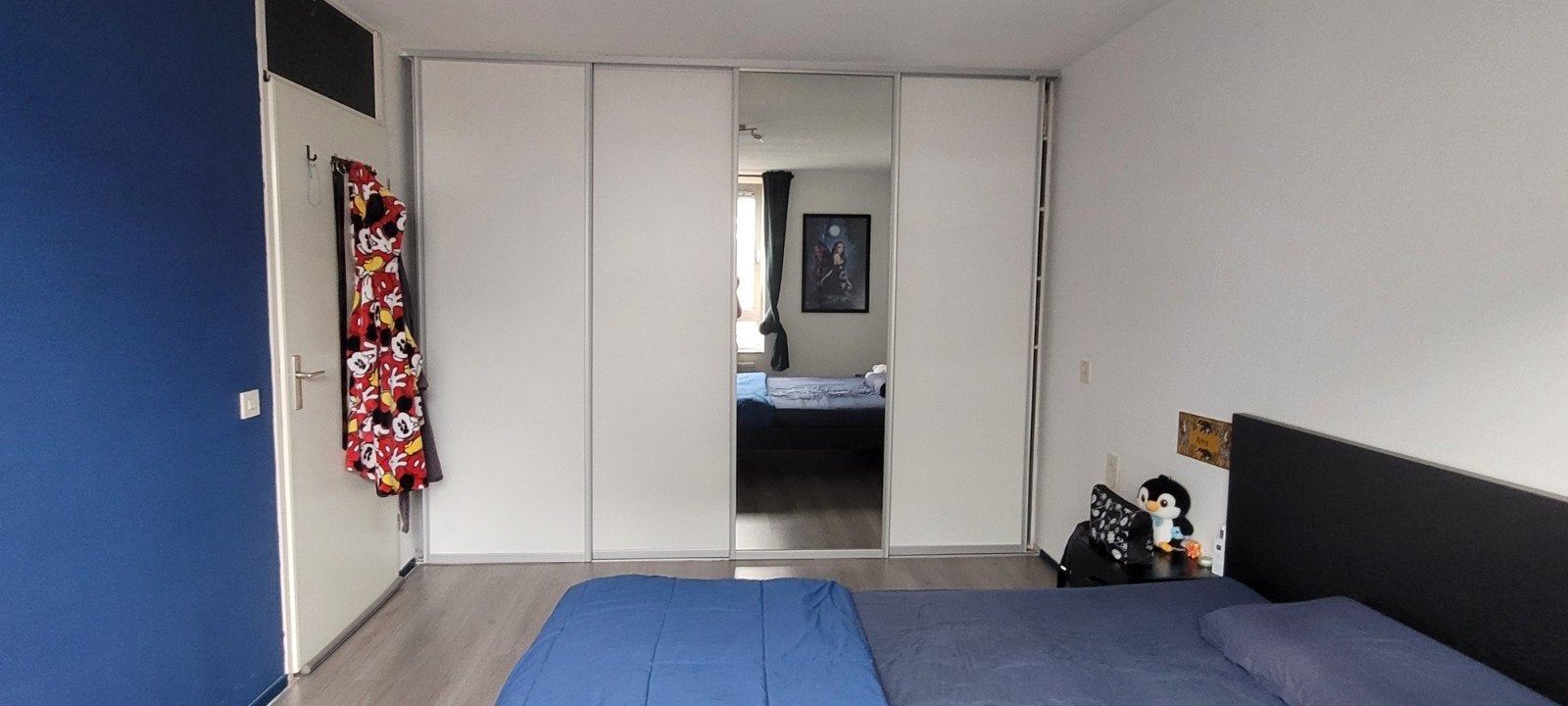 GRATIS | Ruime inbouwkast met schuifdeuren en spiegel, Ophalen, Gebruikt, 200 cm of meer, Met lade(s)