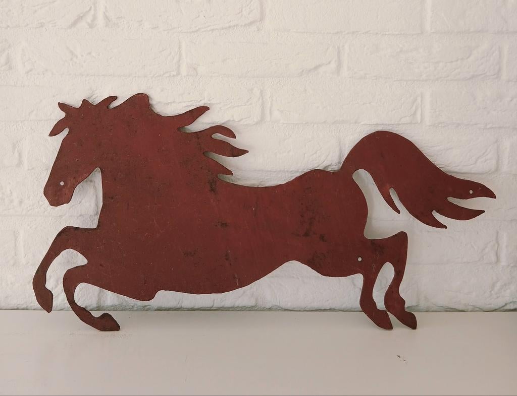 oud ijzeren paard 60 x 30 cm, Ophalen of Verzenden