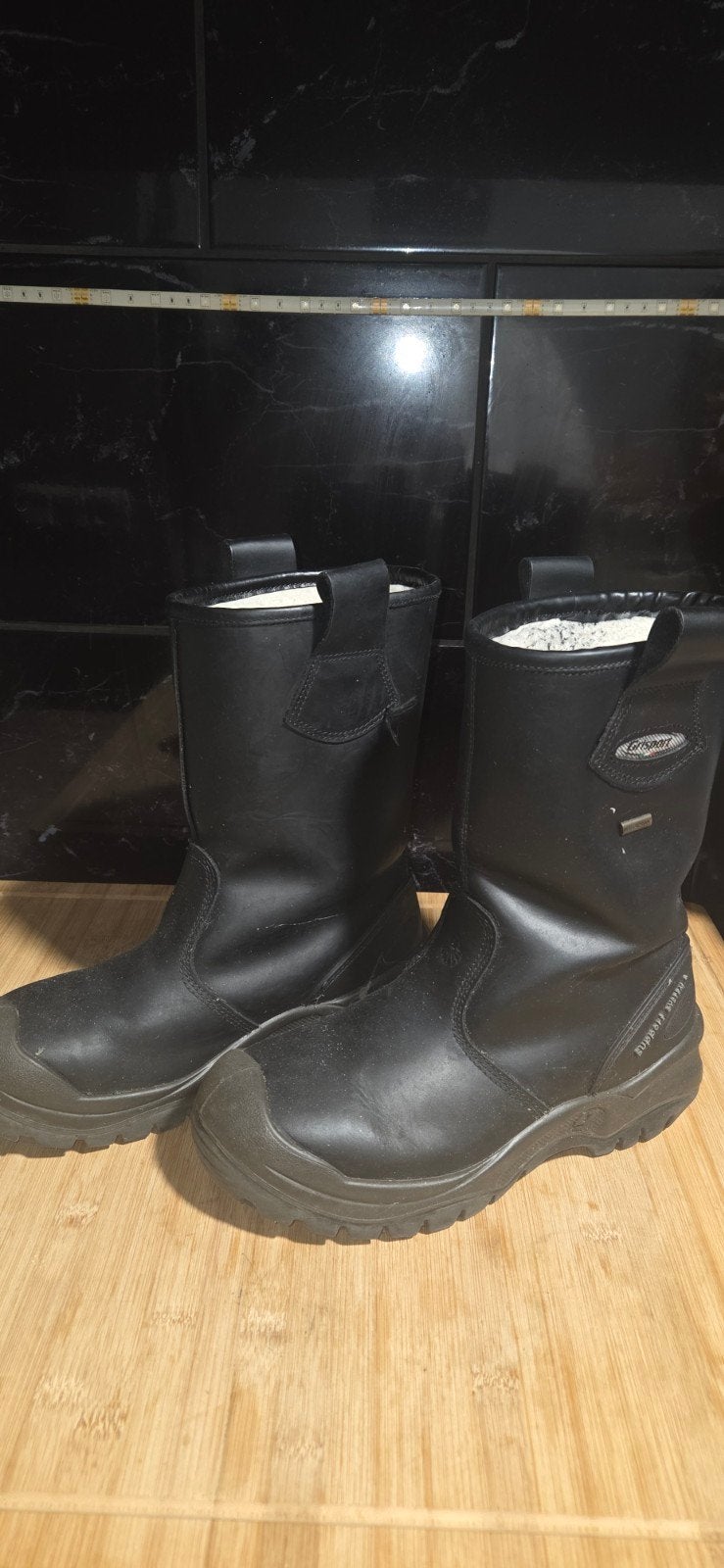 Robuuste Zwarte Werklaarzen - Maat 40, Ophalen, Gedragen, Zwart, Werkschoenen