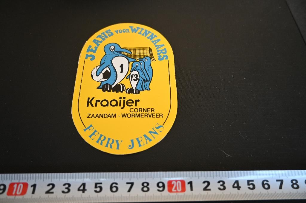sticker Zaandam Corner Wormerveer KRAAIJER Ferry Jeans, Ophalen, Zo goed als nieuw, Sticker