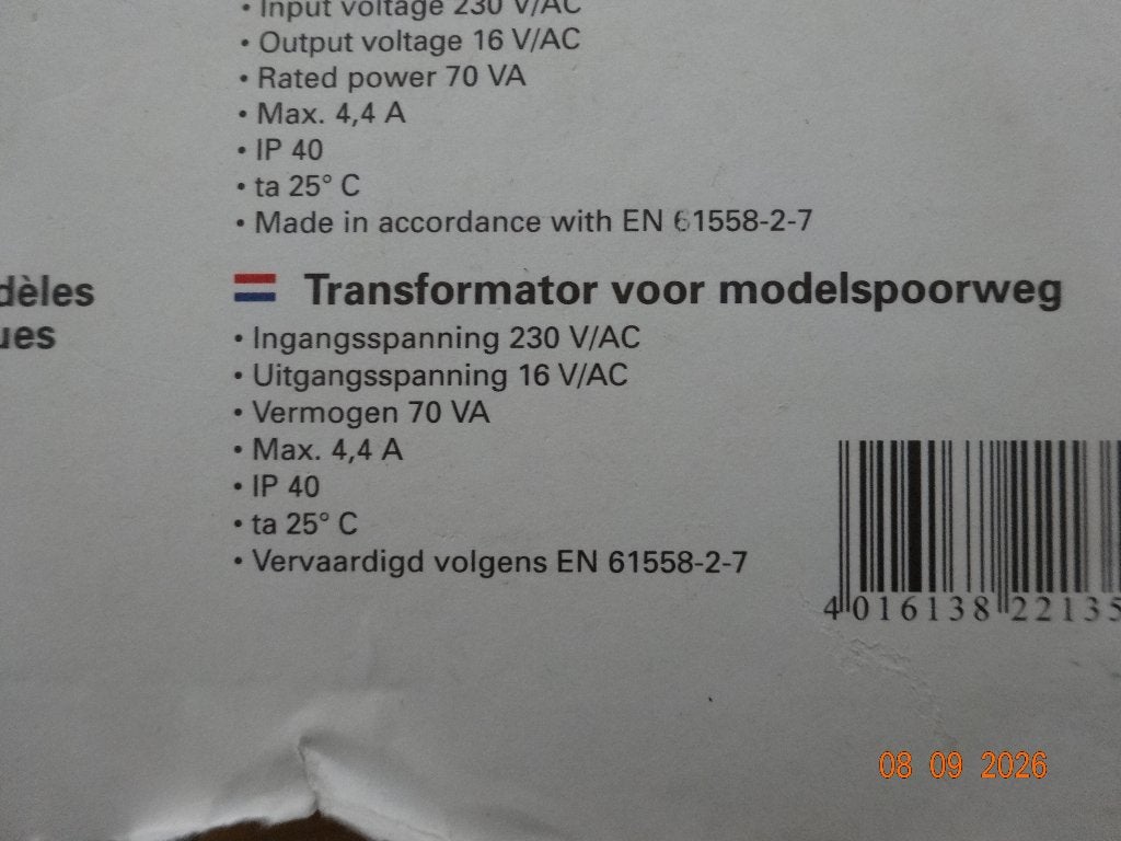 model treinbaan transformator, Hobby en Vrije tijd, Ophalen, Nieuw