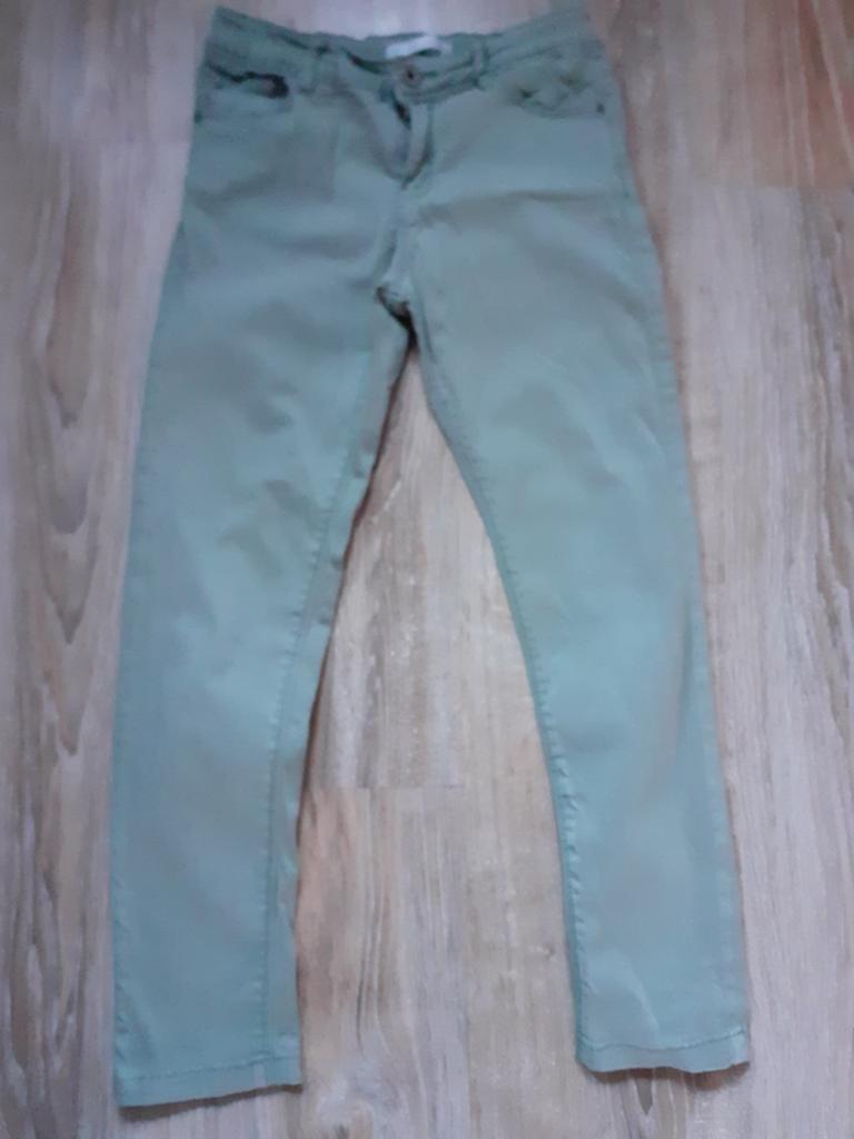 Nette groene stretch broek maat 128, Kinderen en Baby's, Kinderkleding | Maat 128, Broek, Gebruikt, C&A, Meisje