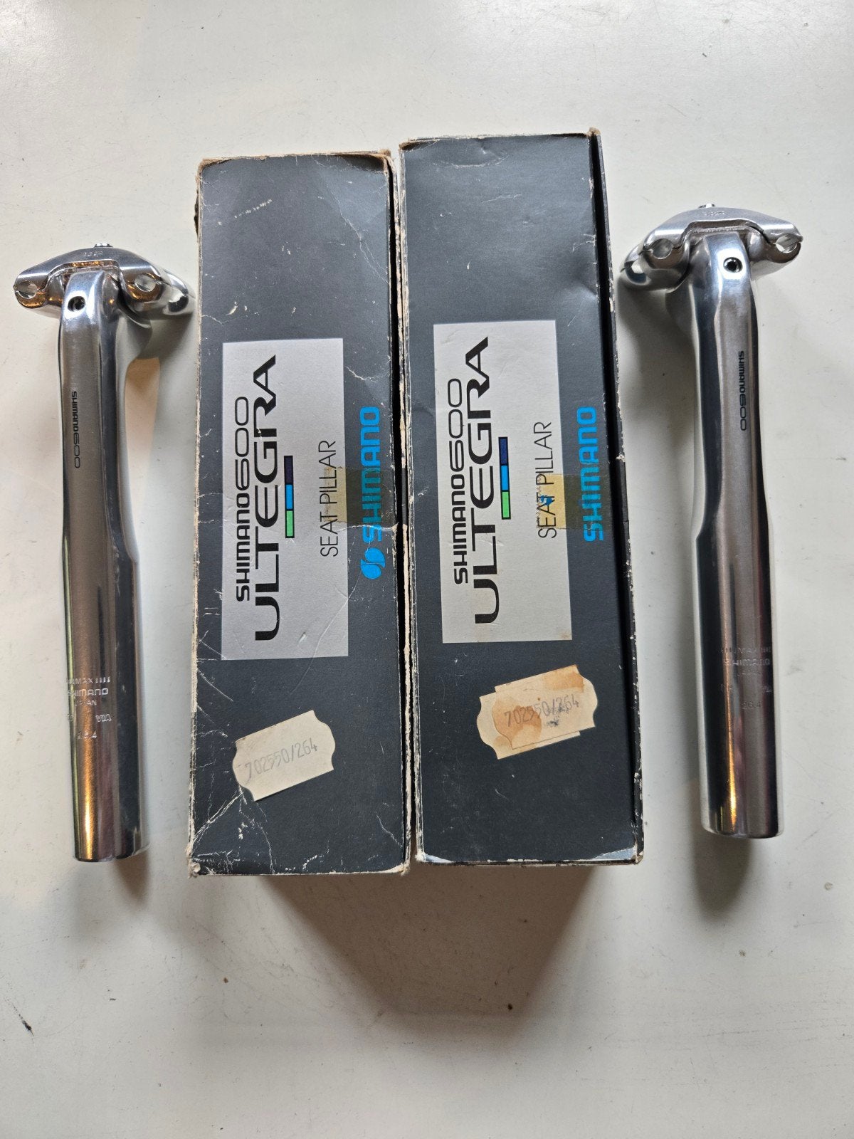 te koop 2 st. shimano 600 ax 26.4 zadel pennen nos nieuw., Fietsen en Brommers, Ophalen of Verzenden, Zadel