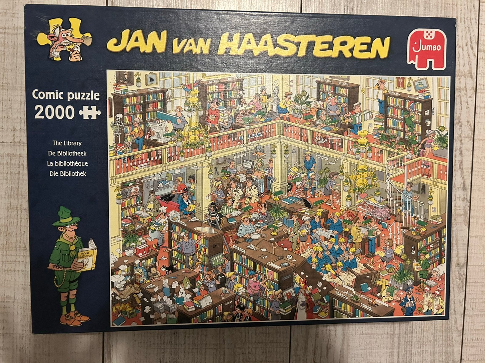 Jan van haasteren de bibliotheek 2000 stukjes, Ophalen, Meer dan 1500 stukjes, Zo goed als nieuw, Legpuzzel