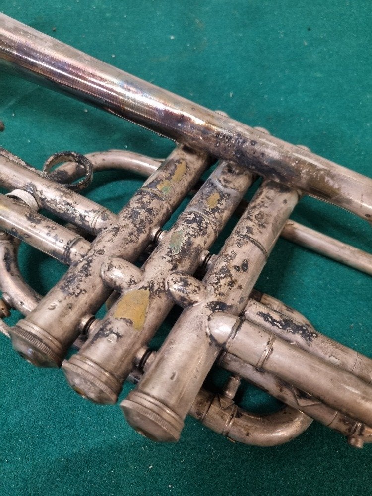 cornet verzilverd stratford engeland besson, Ophalen of Verzenden, 'T Olde Gre-j, Info@toldegrej.nl, Endepoelstraat 20f Didam