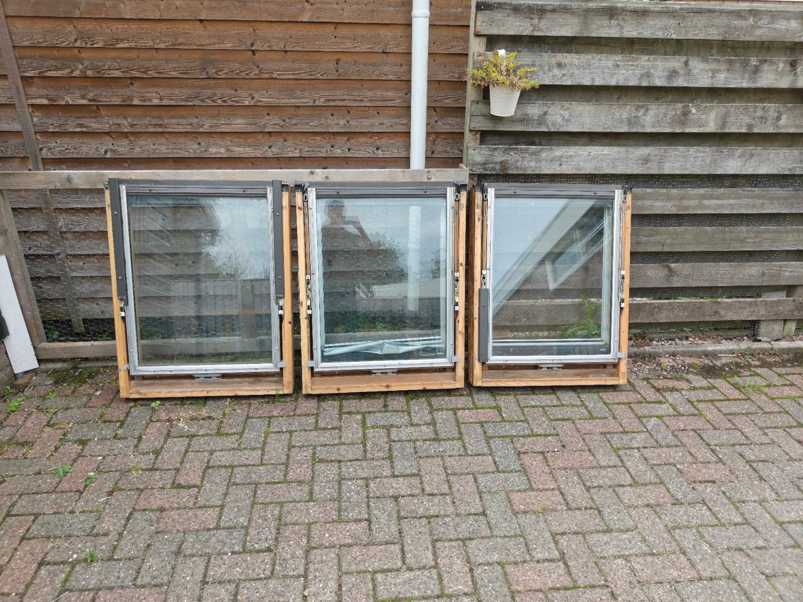 Velux dakramen 3x GGL 304 en 1x GGL 306, Ophalen, Gebruikt, 80 tot 120 cm, 80 tot 120 cm