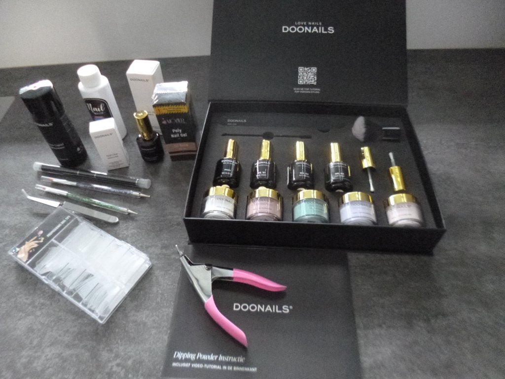 Doonails Dipping Powder Starterset met extra's, Overige kleuren, Nieuw, Ophalen of Verzenden, Handen en Nagels