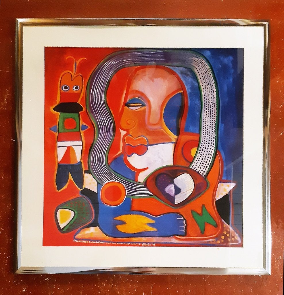 Ingelijste reproductie Clemens Briels, Antiek en Kunst, Ophalen
