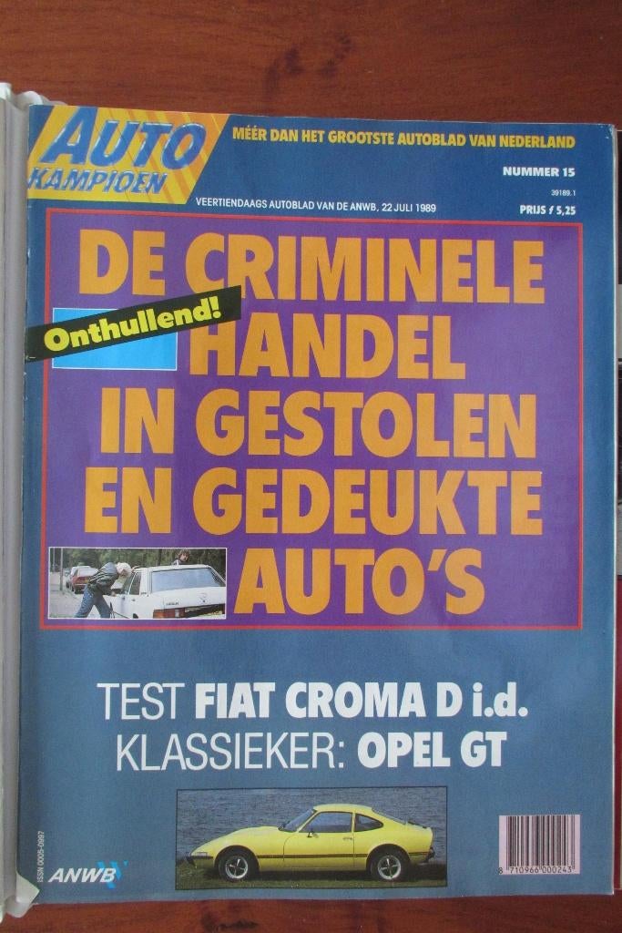 Autokampioen 15 1989 Opel GT, Croma, 309 GTI 16, Boeken, Auto's | Folders en Tijdschriften, Ophalen of Verzenden, Nieuw, Opel