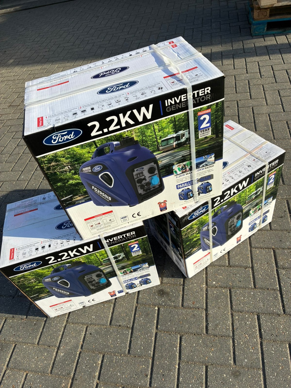 Ford FG2950IS inverter aggregaat NIEUW, Benzine, Wimgeurtsen@live.nl, Ophalen of Verzenden, Zo goed als nieuw