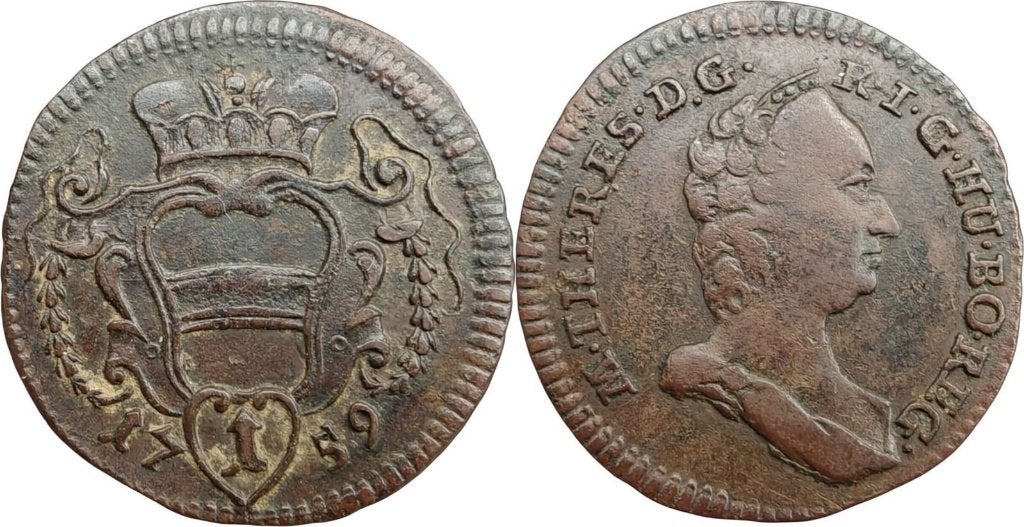 Pfennig 1759, Oostenrijk, Maria Theresia, Ophalen of Verzenden, Oostenrijk, Losse munt