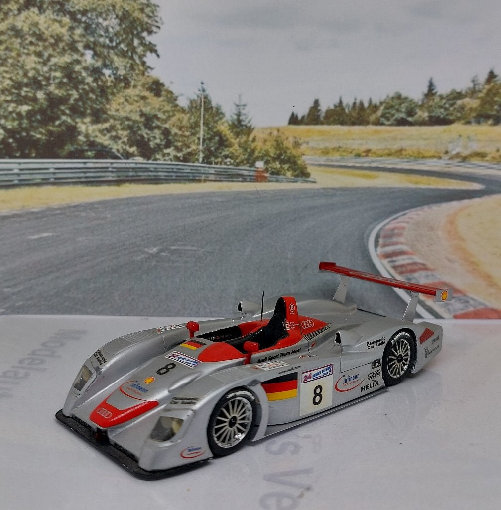 1:43 Audi R8 Roadster #8 Le Mans 2000 Provence Moulage K1570, Ophalen of Verzenden, Gebruikt, Auto, Overige merken