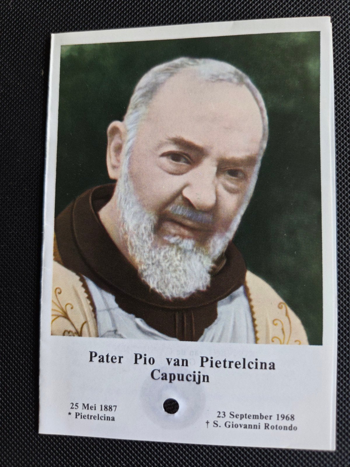Gebedskaart Pater Pio van Pietrelcina Capucijn, Verzamelen, Ophalen of Verzenden, Zo goed als nieuw, Kaart of Prent, Christendom | Katholiek