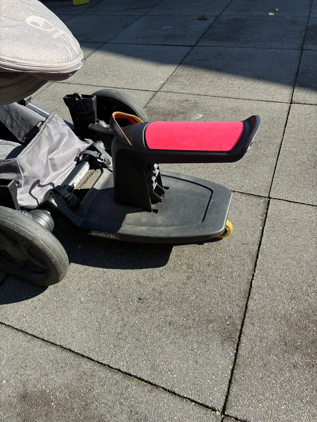 Evekids Kid-Sit meerijdplankje met zitje, Ophalen, Gebruikt, Kinderwagen, Overige merken