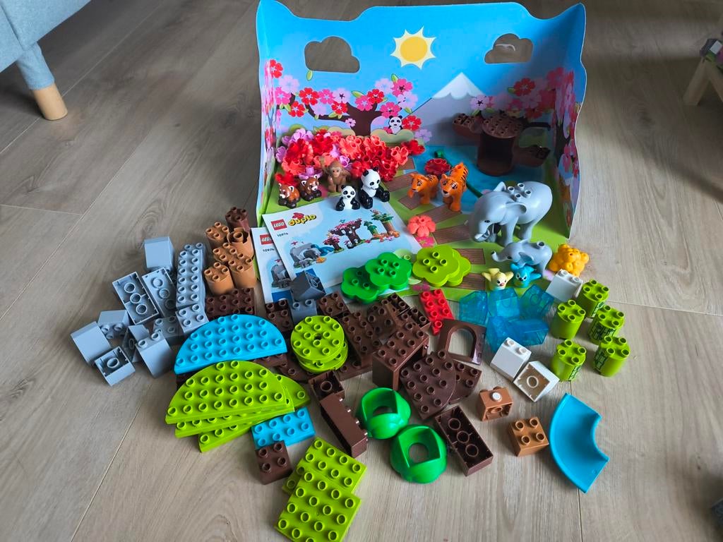 LEGO Duplo 10974 Wilde Dieren van Azië - Compleet, Ophalen, Overige thema's, Compleet, Zo goed als nieuw