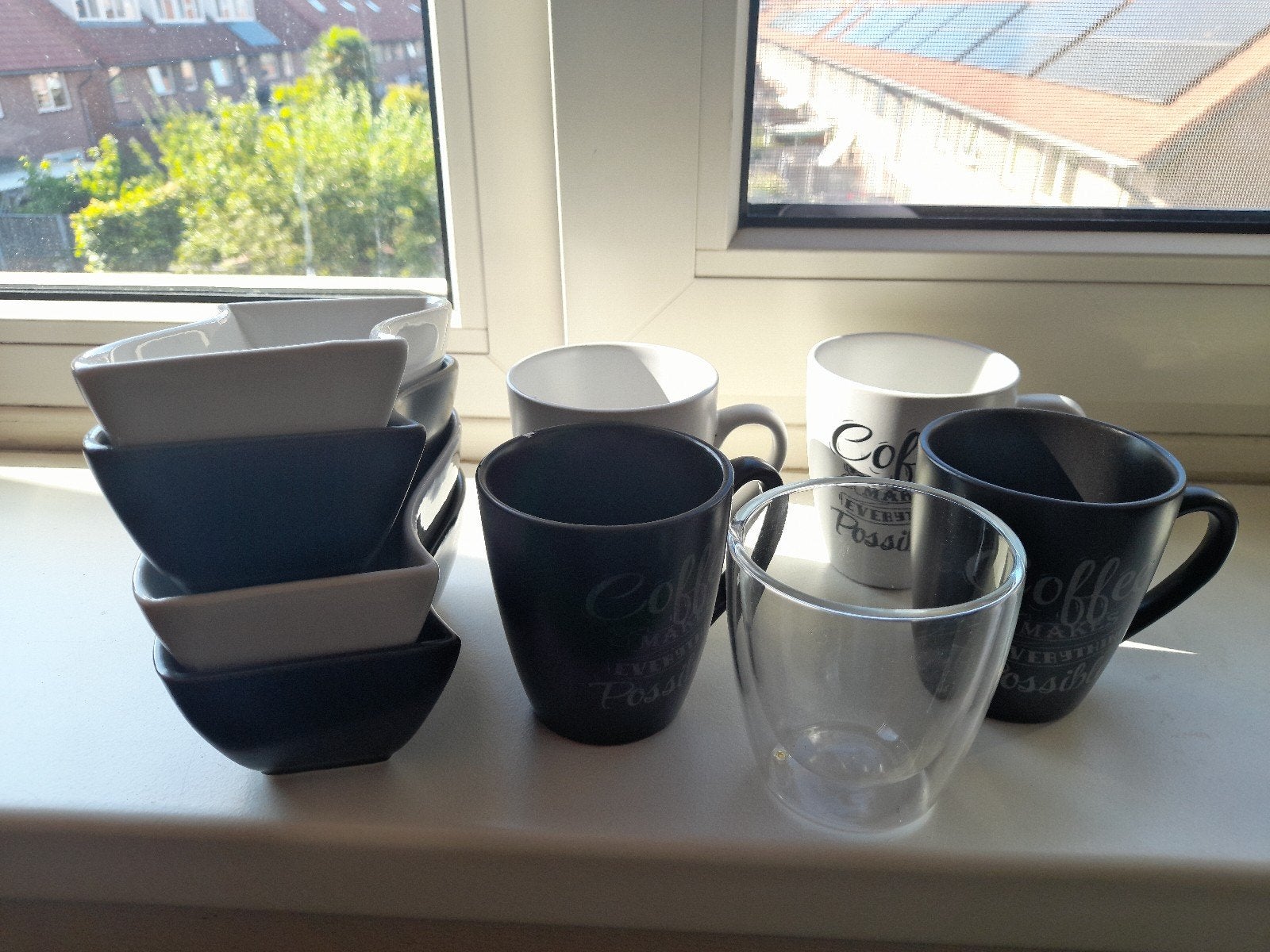 Koffiekopjes en kleine schaaltjes set, Huis en Inrichting, Keuken | Servies, Ophalen of Verzenden