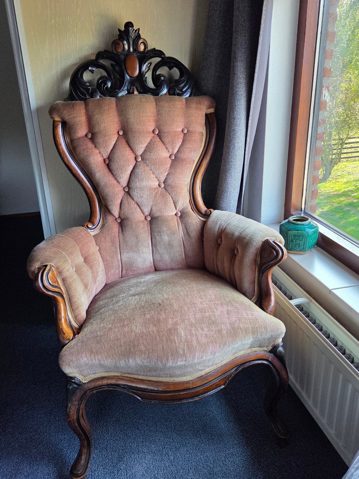 Antieke Biedermeier stoel - Comfortabel en stijlvol, Antiek en Kunst, Ophalen