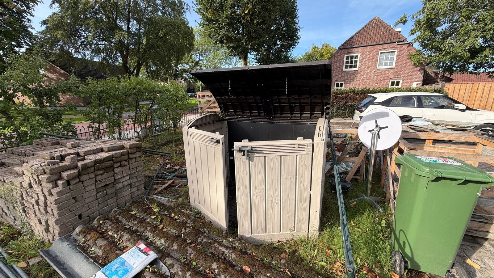 Containerbak Kettler voor 660 liter afvalcontainer., Ophalen, Kunststof, Gebruikt, Overige typen