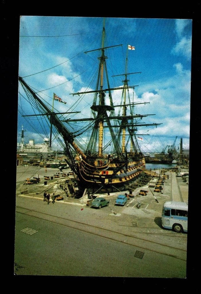Scheepvaart : HMS Victory Brits 104 kanonnen linieschip, Ophalen of Verzenden, Zo goed als nieuw, Zeilboot, Kaart, Foto of Prent