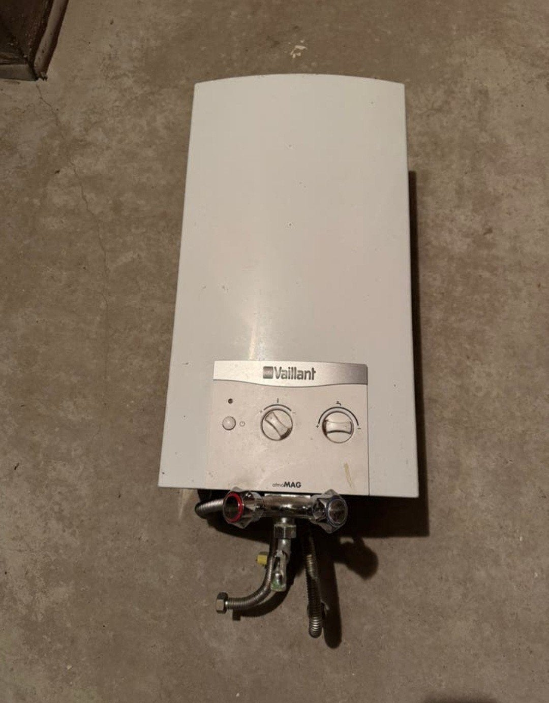 Vaillant atmoMAG geiser, Minder dan 20 liter, Ophalen, Zo goed als nieuw, Geiser