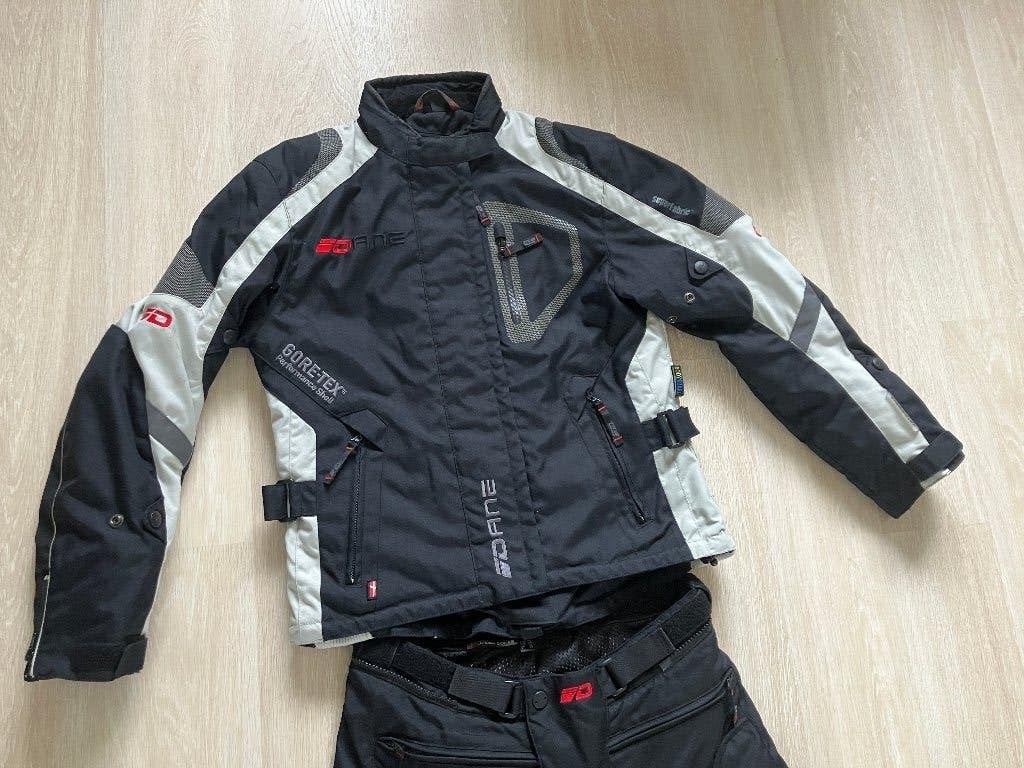 Dane Gore-Tex motorpak (jas mt 40, broek mt 44) dames - zgan, Dane GORE-TEX, Combipak, Ophalen of Verzenden, Dames