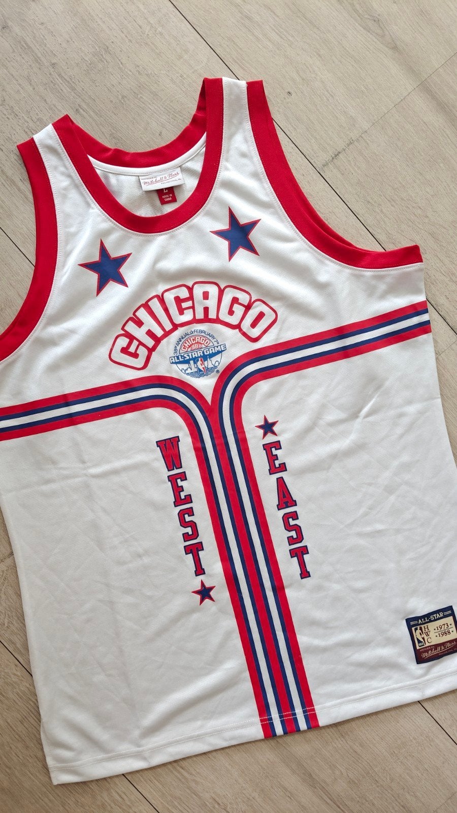 Chicago All-Star '88 East vs West M&N Heritage NBA jersey, Sport en Fitness, Basketbal, Ophalen of Verzenden, Nieuw, Kleding