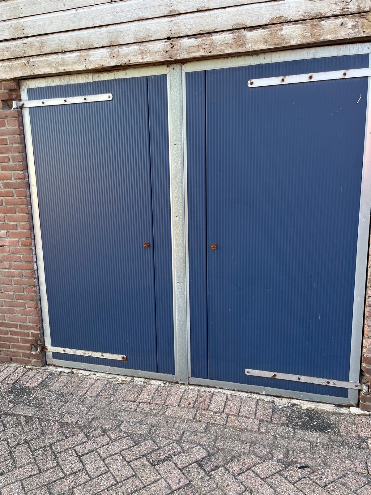 Geïsoleerde staldeuren - enkel en dubbel, Ophalen, Gebruikt, 120 cm of meer, Buitendeur