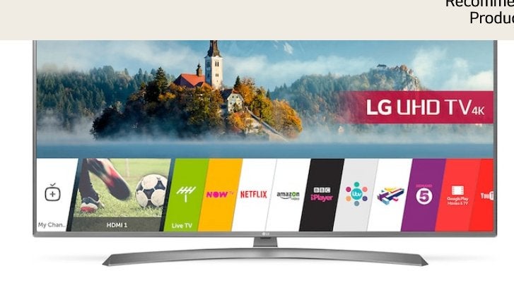 LG 43UJ670V 43" LG ULTRA HD 4K TV, Ophalen, LED, 50 Hz, Zo goed als nieuw