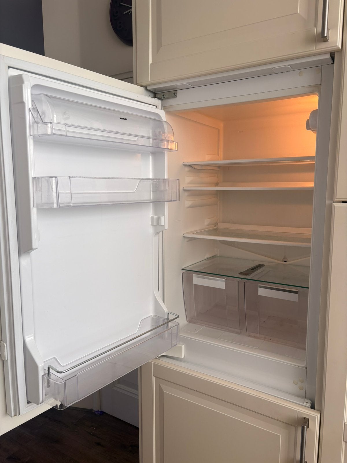 Ikea Faktum Whirlpool koelkast koelvriescombinatie, Ophalen, Gebruikt, 60 cm of meer, Met aparte vriezer