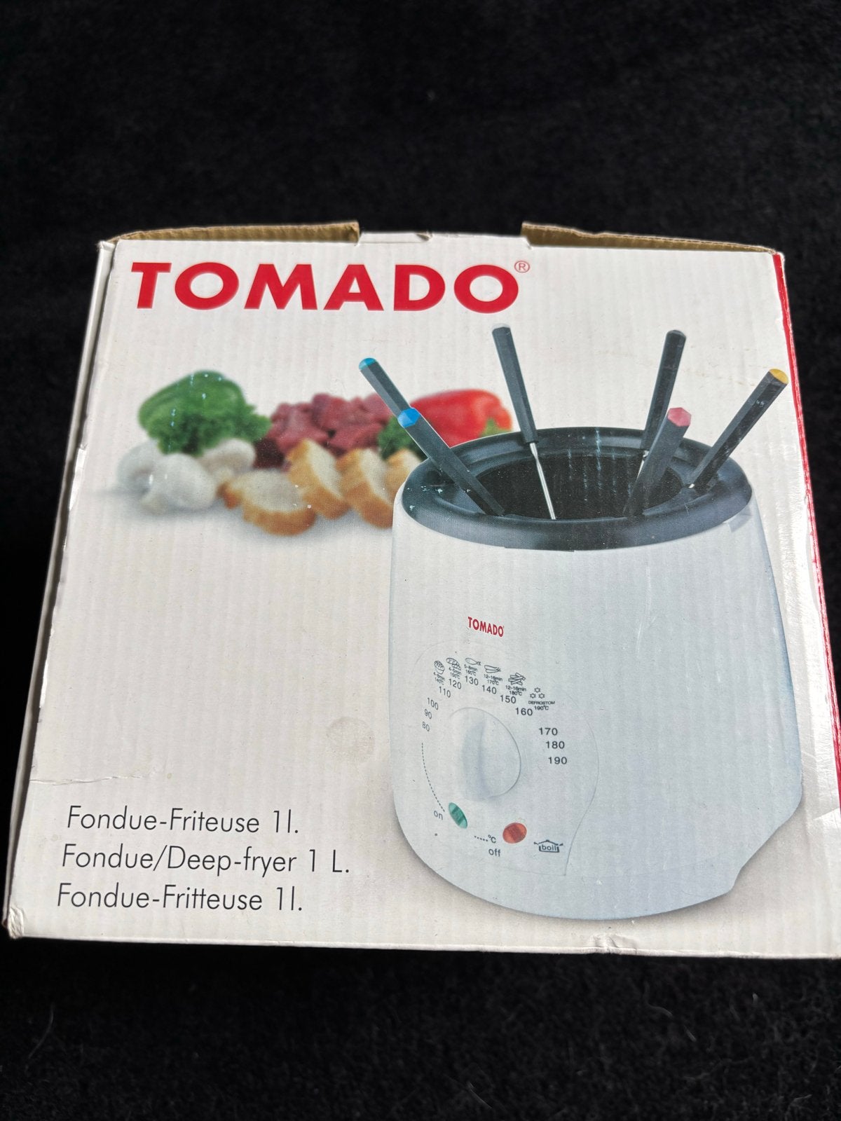 Tomado Fondue/Friteuse 1L - Nieuw in doos, Witgoed en Apparatuur, Ophalen of Verzenden, Nieuw, Elektrisch, Fondueset