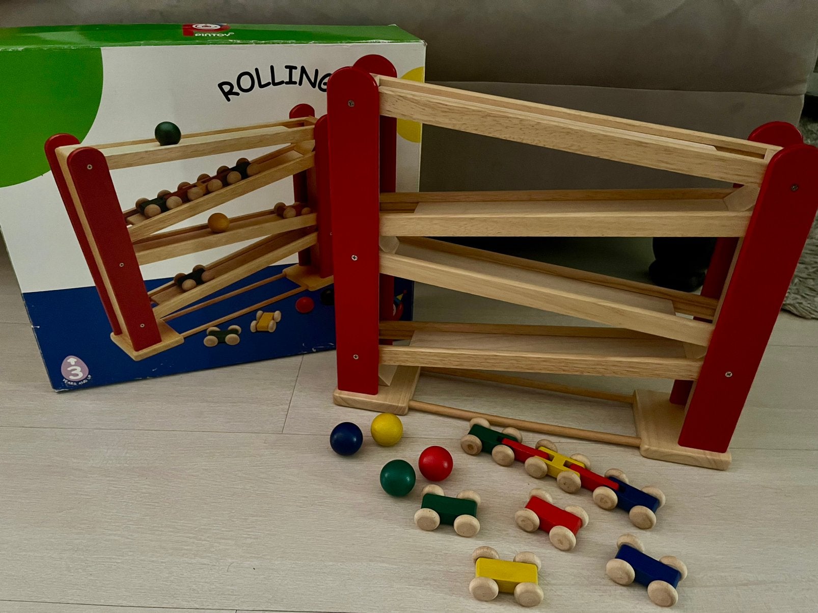 NIEUW Pintoy Rolling Slope knikkerbaan met auto's, Ophalen of Verzenden, Zo goed als nieuw, Jongen of Meisje