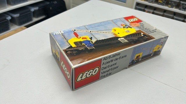SB2893 Lego trein 7814 compleet + doos + boekje, Ophalen of Verzenden, Zo goed als nieuw