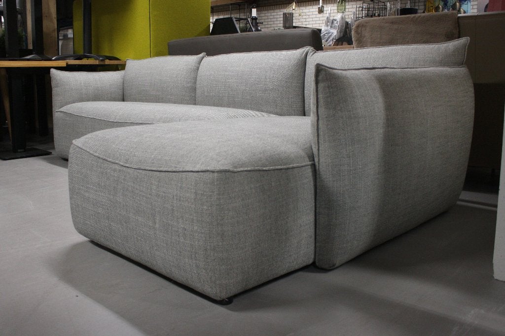 Luxe bank hoekbank VASA Jess design stof grijs lounge, Ophalen, Zo goed als nieuw, Stof, 75 tot 100 cm
